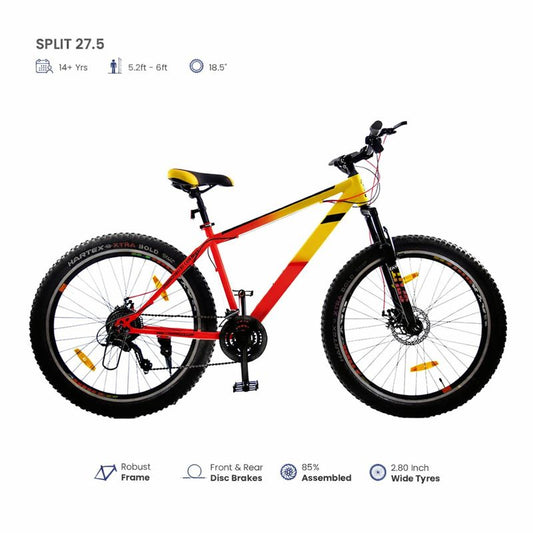 27.5-Inch Mountain Bike with Disc Brakes & Wide Tyres – Built for Performance and Control