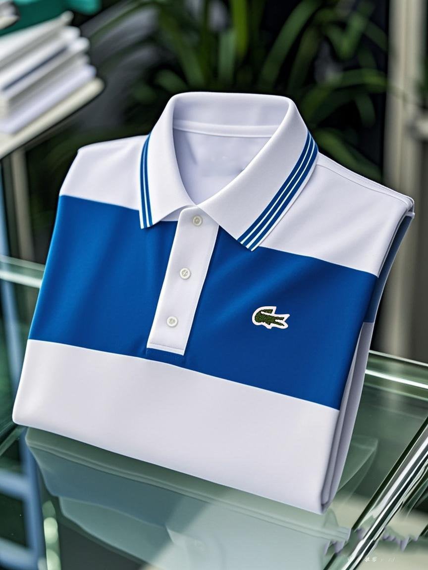 Men's Business Casual Button Short Sleeve Polo Shirt