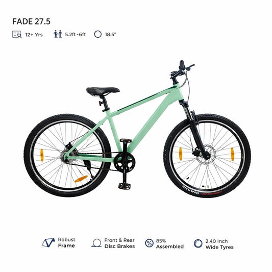 CycleWheel Fade 27.5 Mountain Bike – Disc Brakes, Wide Tyres, Rugged Frame for Urban & Trail Riding