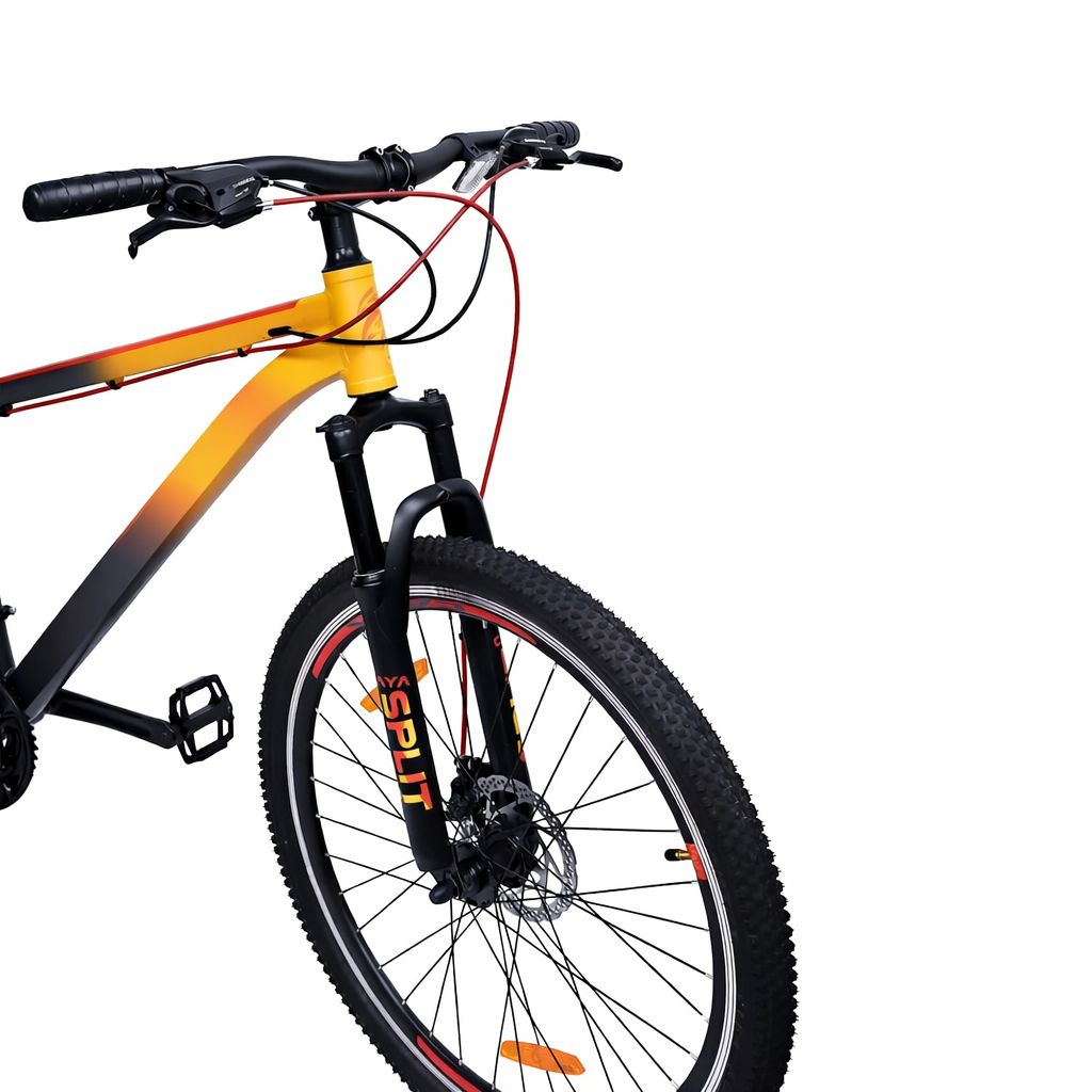 27.5-Inch Alloy Mountain Bike with 21-Speed Gears, Dual Disc Brakes & Wide Tyres