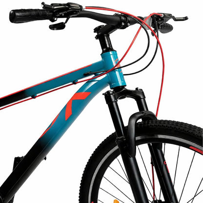 27.5-Inch Alloy Mountain Bike with 21-Speed Gears, Dual Disc Brakes & Wide Tyres