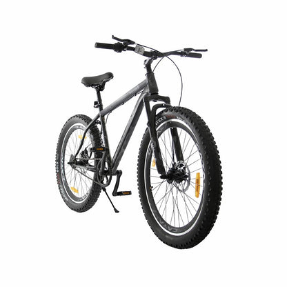 26-Inch Fat Tyre Mountain Bike with Steel Frame, Dual Disc Brakes & 3-Inch Wide Tyres